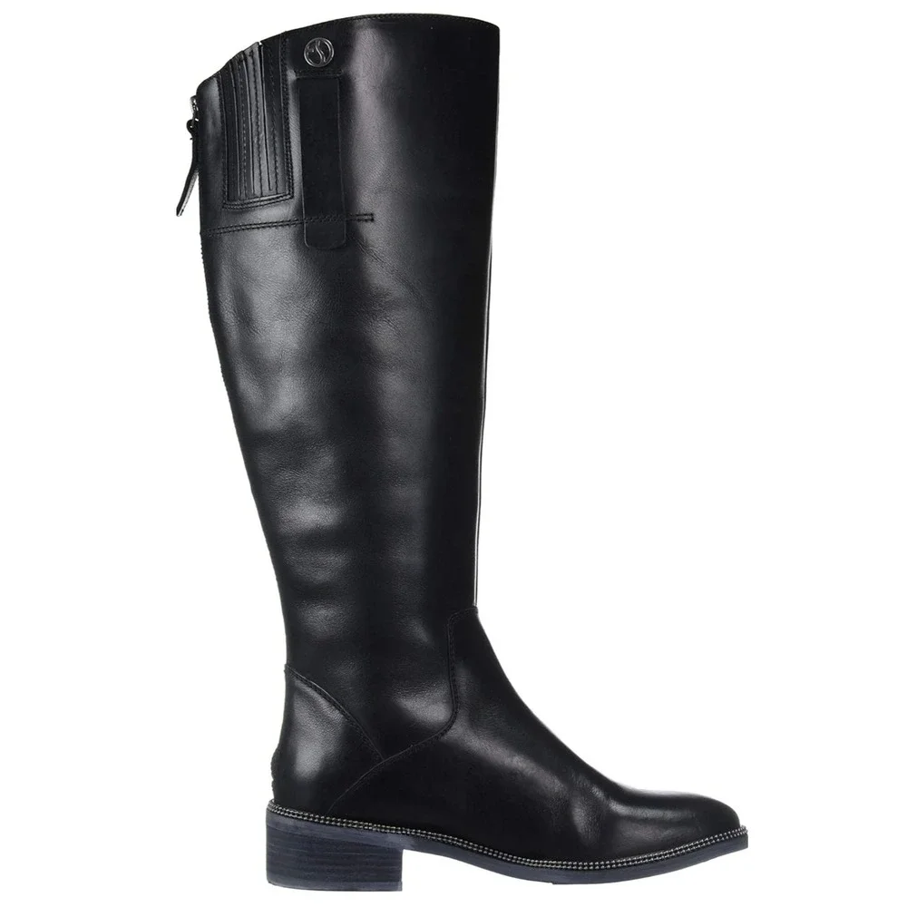 NWT Franco Sarto Becky Knee High Leather Boot Stud‎ detailing size 5.5 wide calf